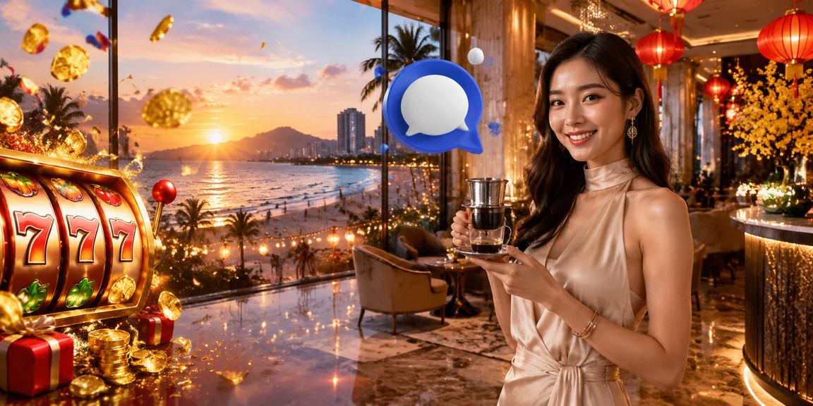 Không gian cà phê Đà Nẵng với trò slot trên điện thoại